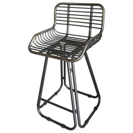 Industrial 24'' Barstool with Ladder Seat and Back